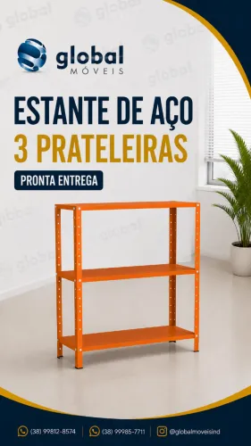 Mini estante Laranja