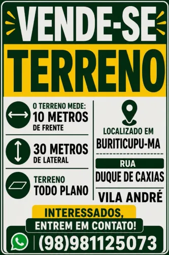Venda de terreno