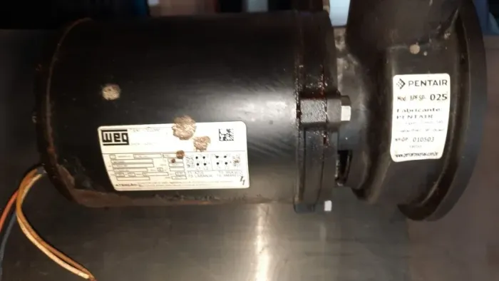 Motor Weg 1/4 com bomba para piscina com defeito