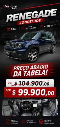 Jeep Renegade Long. T270 1.3 TB 4X2 Flex Aut. 2023