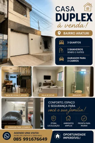 Casa a venda no araturi Caucaia ( analiso carro ou imóvel como parte do pagamento).