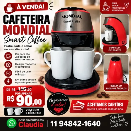CAFETEIRA MONDIAL SMART COFFEE
