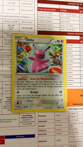 Carta Pokémon Ditto Promo XY40 - Holográfica / Holo - Português
