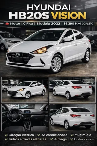 Hyundai HB20S Vision 1.0 Flex 12V MEC 2022