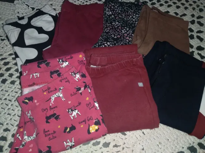 Calças legging vários tamanhos e marcas. 