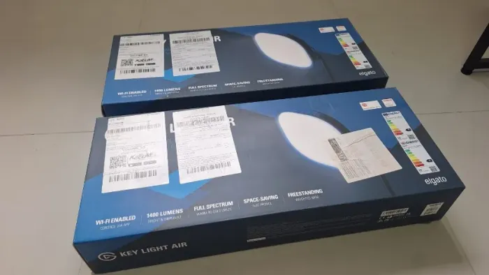 Kit 2 Elgato Key Light Air Preto - Iluminação Profissional Streaming