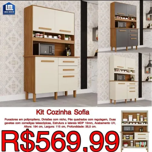  Cozinha Sofia - Frete grátis alguns bairros 