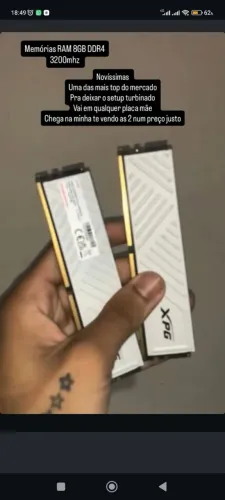 Xpg gammix 3200mhz 8gb ddr4