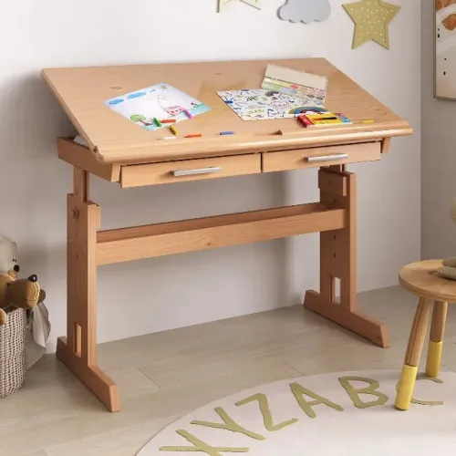 Mesa de Desenho de Madeira Maciça