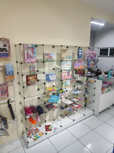 Expositor de vidro para loja