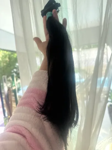 Cabelos humano na fita 
