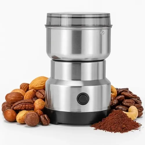 Moedor Café Inox Triturador Elétrico De Grãos Sementes