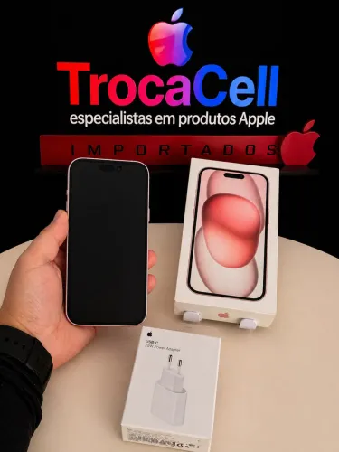 Iphone 15 128GB Pink seminovo. Troco ou parcelo em 18x