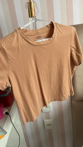Blusa Básica Marrom Claro - M