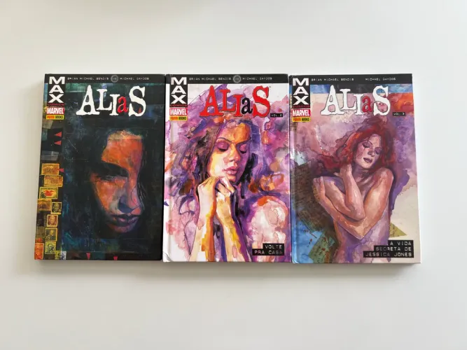 HQ Jessica Jones: Alias 1, 2 e 3 Coleção Completa