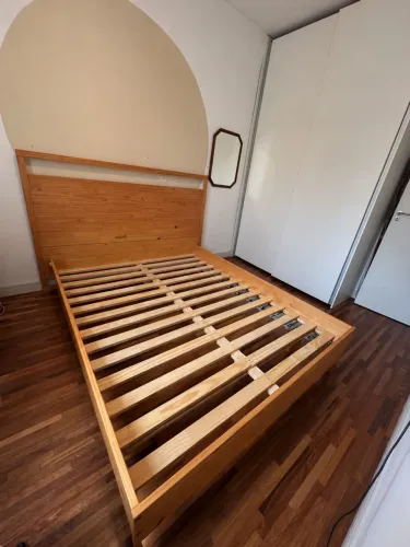 Cama queen madeira maciça