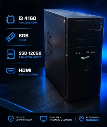 Cpu i3 4160 ssd 120gb e ddr3 8gb apenas venda