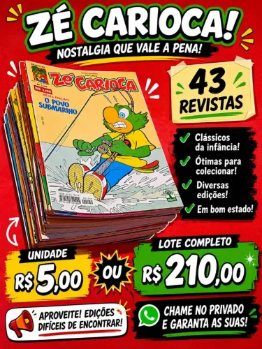 Revistas colecionáveis Zé carioca 