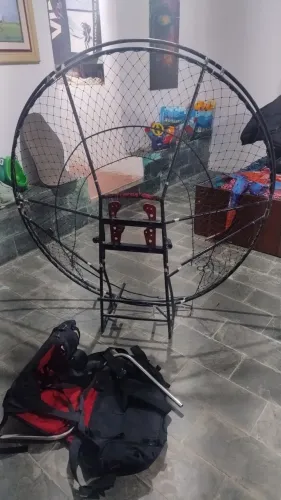 Estrutura chassi / suporte para paramotor de alumínio com selete (voo livre)