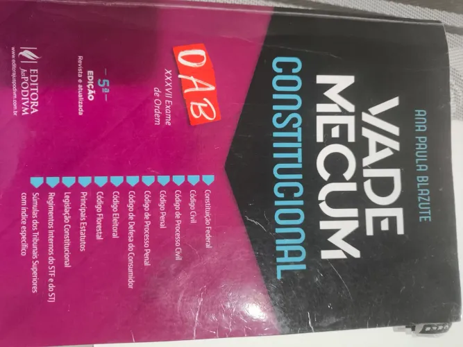 Livro Vade Mecum exame de ordem 37