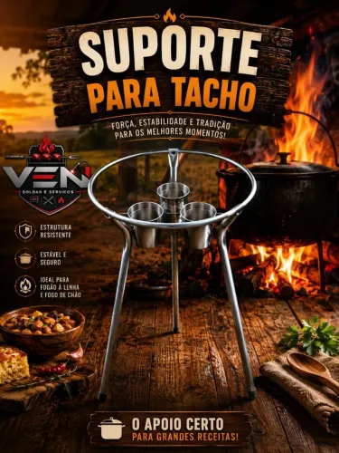 Fogareiro a álcool para tacho