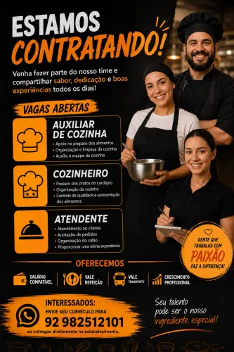 Vaga cozinheiro(a)