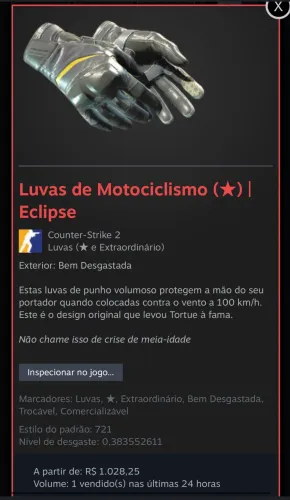Luvas de Cs2
