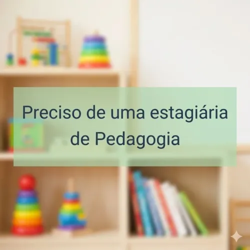 1 estagiária Pedagogia