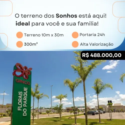 Terreno Forais do Parque - Aceita Carro*