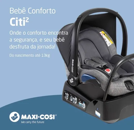 Bebê Conforto Maxi-Cosi, Citi², com Base, Select Grey