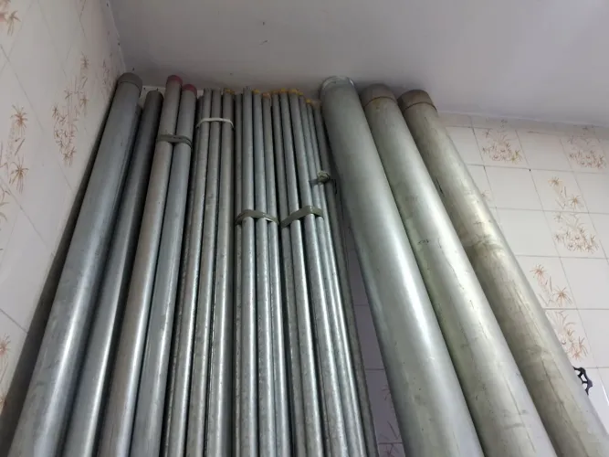 Lote Eletroduto zinc. e a fogo. 34 brs 3/4 ,04brs 11/4, 01br 11/2 ,02 brs 2 e 03 brs 4