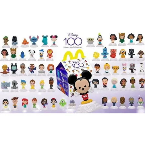 Coleção Completa Disney 100 Anos McDonald's - 62 Figuras Originais Lacradas
