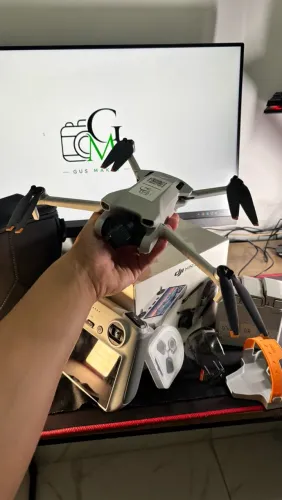 Drone Dji Mini 3 Combo Fly More Rc, 3 Baterias 4k Gl Cor Cinza