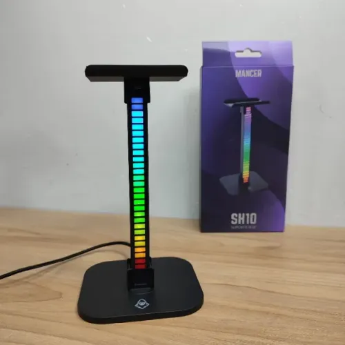 Suporte Para Headset RGB Com Microfone