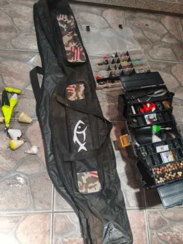 Kit pesca vara carretilha