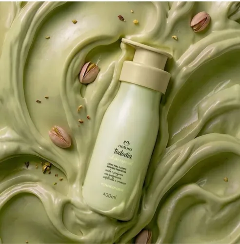 Creme Desodorante Nutritivo para o Corpo Tododia pistache em creme