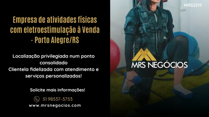 Empresa de atividades físicas com eletroestimulação à Venda - Porto Alegre/RS