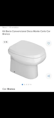 Kit vaso sanitário Deca São Carlos Branco