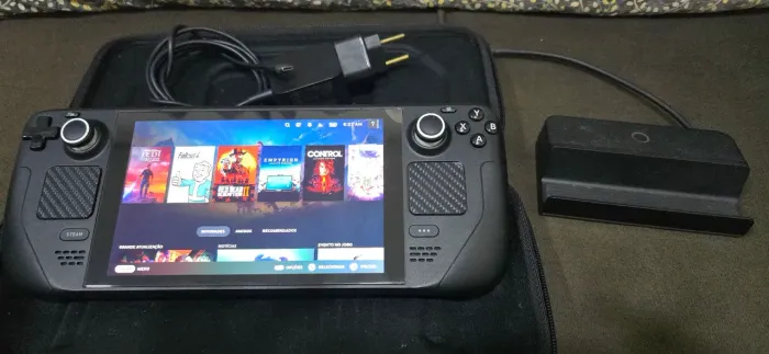 Steam Deck LCD 1TB + Dock Station + Case - Excelente Estado