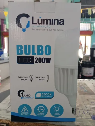 Lâmpada Bulbo 200w R$199,90un