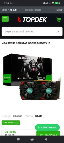 ?vga<br> VGA RX590 8GB Star GDDR5 Directx 12|<br>VGA RX590 8GB Star GDDR5 Directx 12|