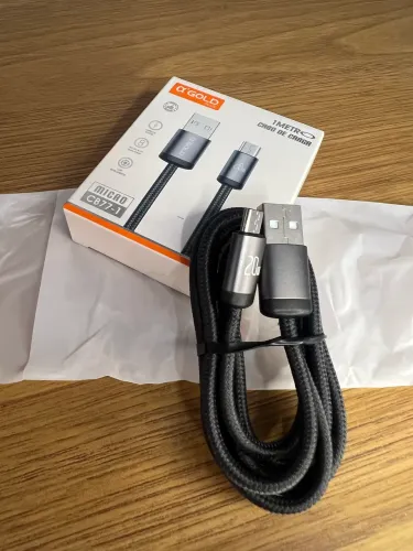 Cabo Carregador USB V8 Micro 2 Metros Branco Carregamento Transferência