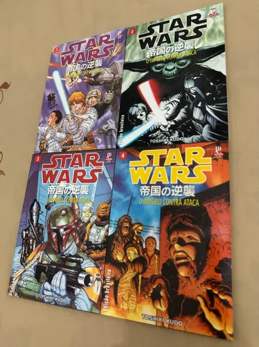 Coleção Mangás Star Wars Completa JBC - 14 Volumes (Trilogia Clássica + Ep. I)