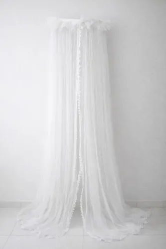 Mosquiteiro branco c/ renda, usado e conservado. R$90. Negociavel, Retirar Grajaú SP. 