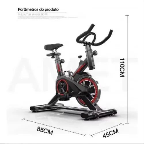 Bicicleta ergométrica fitness acadêmia fitness profissional 120 kg