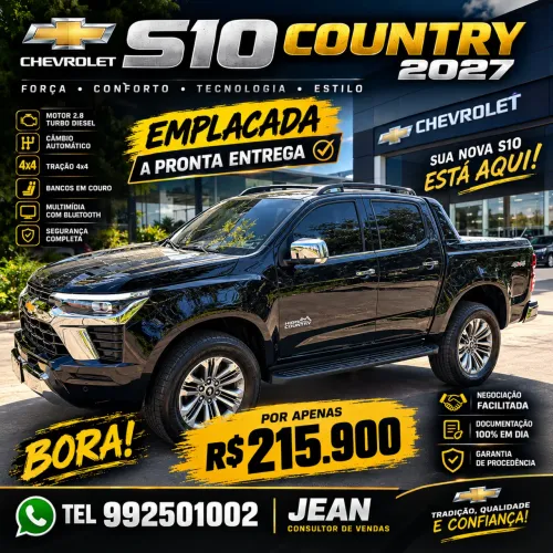 Chevrolet S10 P-up H.country 2.8 4X4 CD Dies.aut. 2027