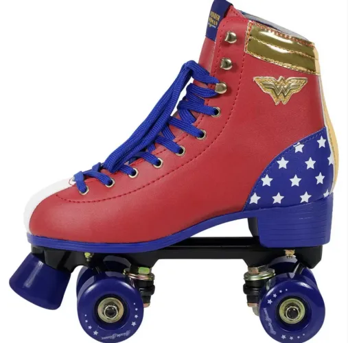 Patins retrô da mulher maravilha 
