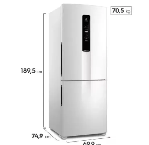 Geladeira Electrolux Frost Free Inverter 490L IB51 Branca - Nova Lacrada