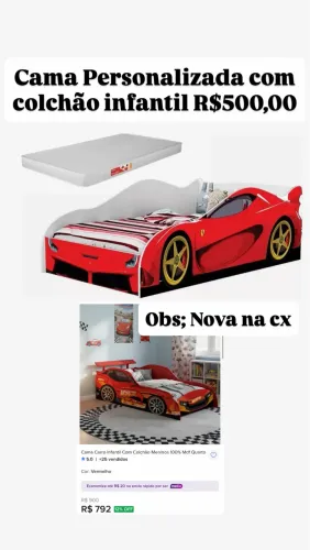 Cama personalizada carro infantil 