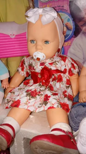 Meu bebê estrela com roupinha + sapatinhos  e lacinho na cabeça